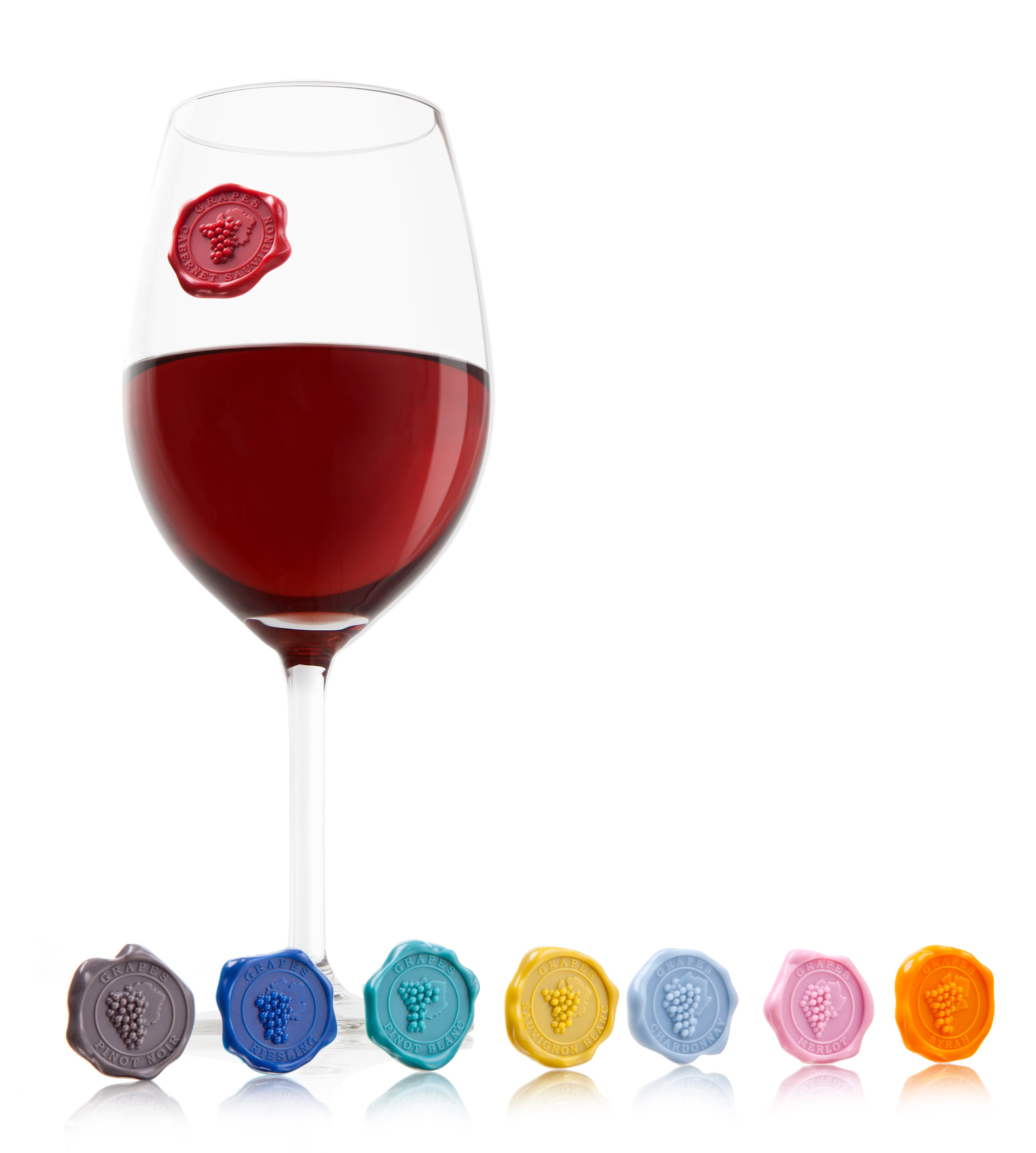 Vacu Vin Wine Glass Markers (Set of 8) - Thumbnail 2