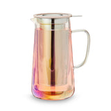 Annika Iridescent Glass Teapot & Infuser