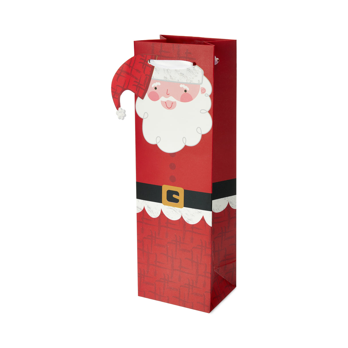 Santa Single Bottle Wine Bag