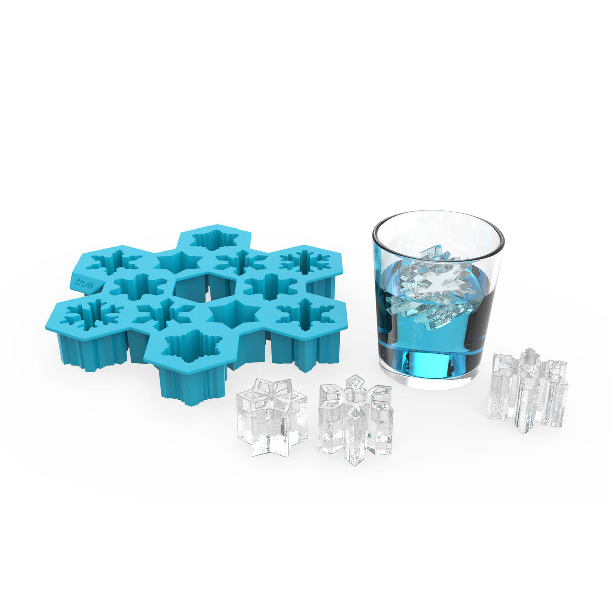 TrueZoo Snowflake Silicone Ice Cube Tray