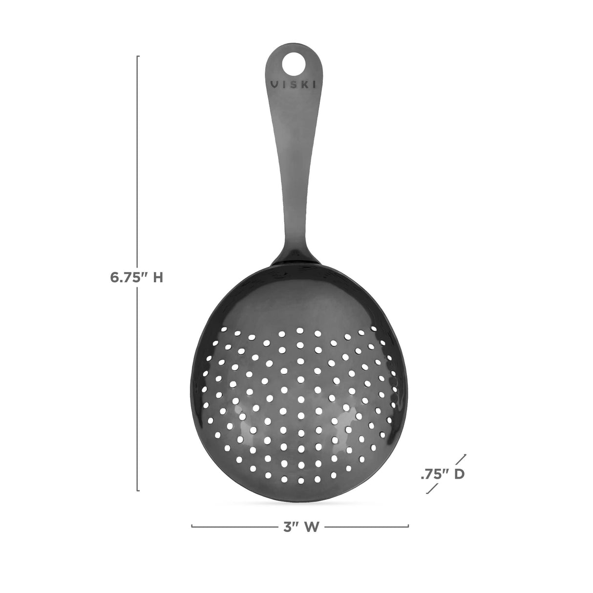 Warren Julep Strainer in Gunmetal