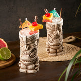 Pacific High Tide Tiki Mugs, Set of 2