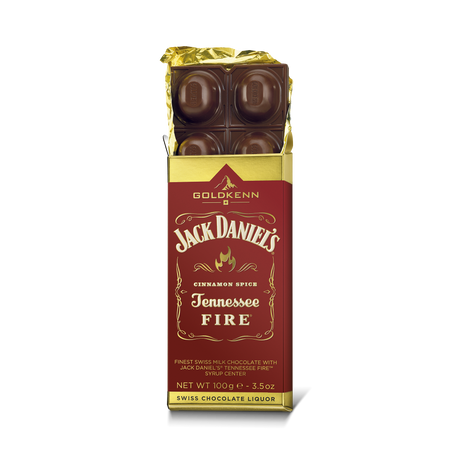 Jack Daniel's Fire Goldkenn Chocolate Bar, 3.5 oz