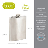 Trueflask 8 oz Stainless Steel Flask