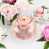 Candace Glass Teapot & Infuser in Rose Gold