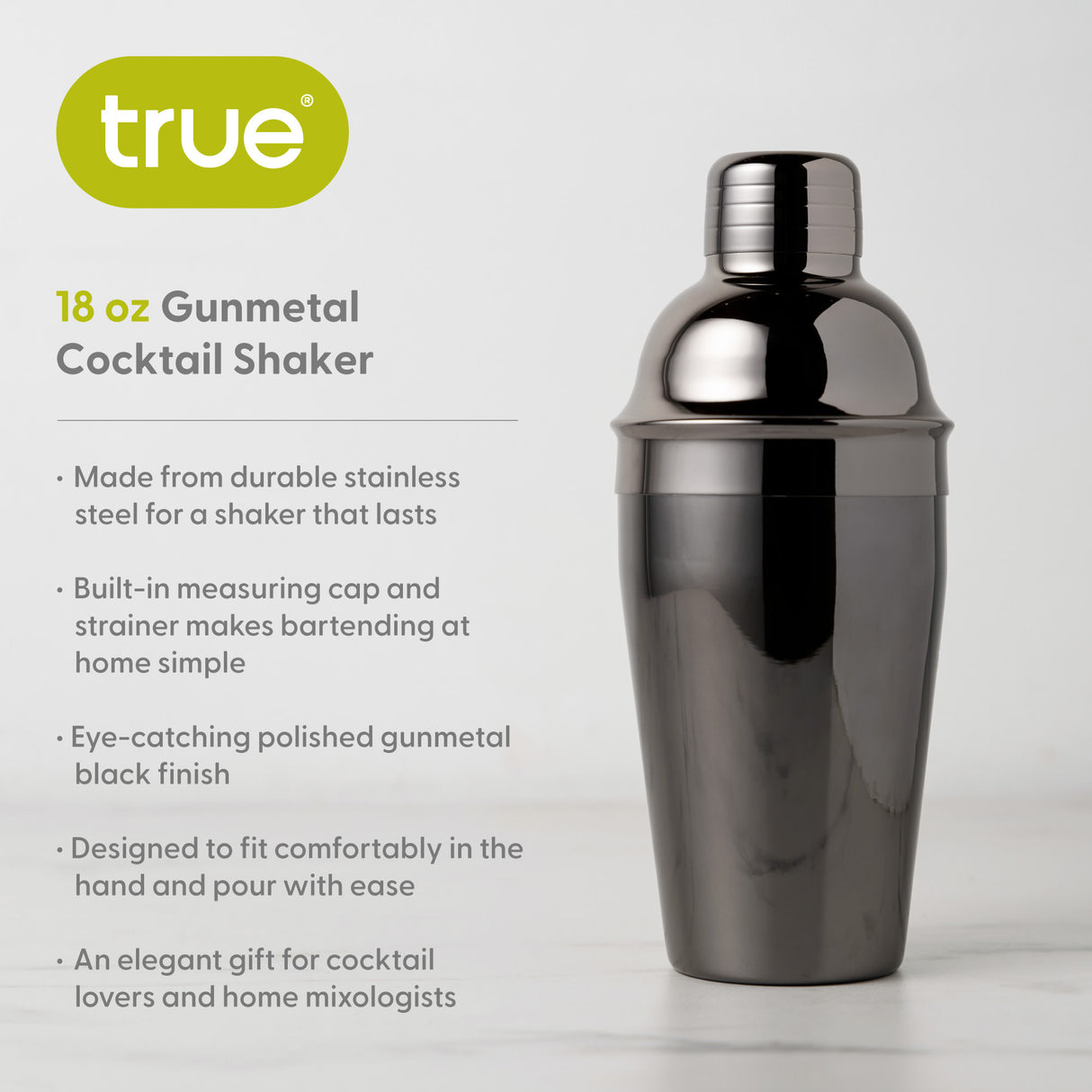 Gunmetal Cocktail Shaker