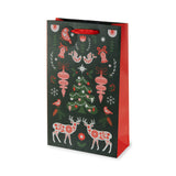 Scandinavian Holiday Two Bottle Wine Bag