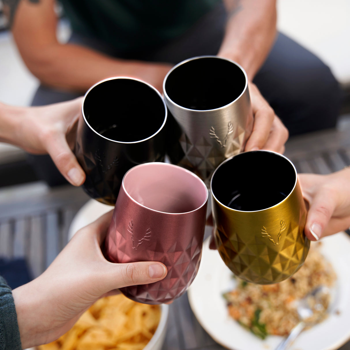 Paragon Stainless Steel Wine Tumbler in Gold