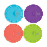 Dome Silicone Wine Glass Cover in Assorted Colors, Set of 4