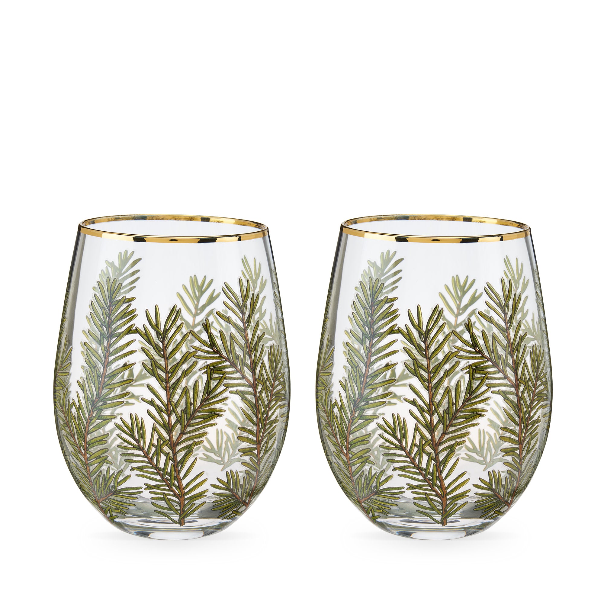 Woodland Stemless Wine Glasses, Set of 2 - Thumbnail 2