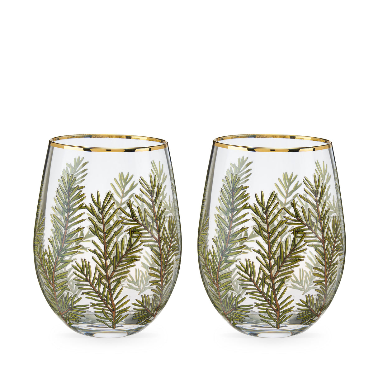 Woodland Stemless Wine Glasses, Set of 2