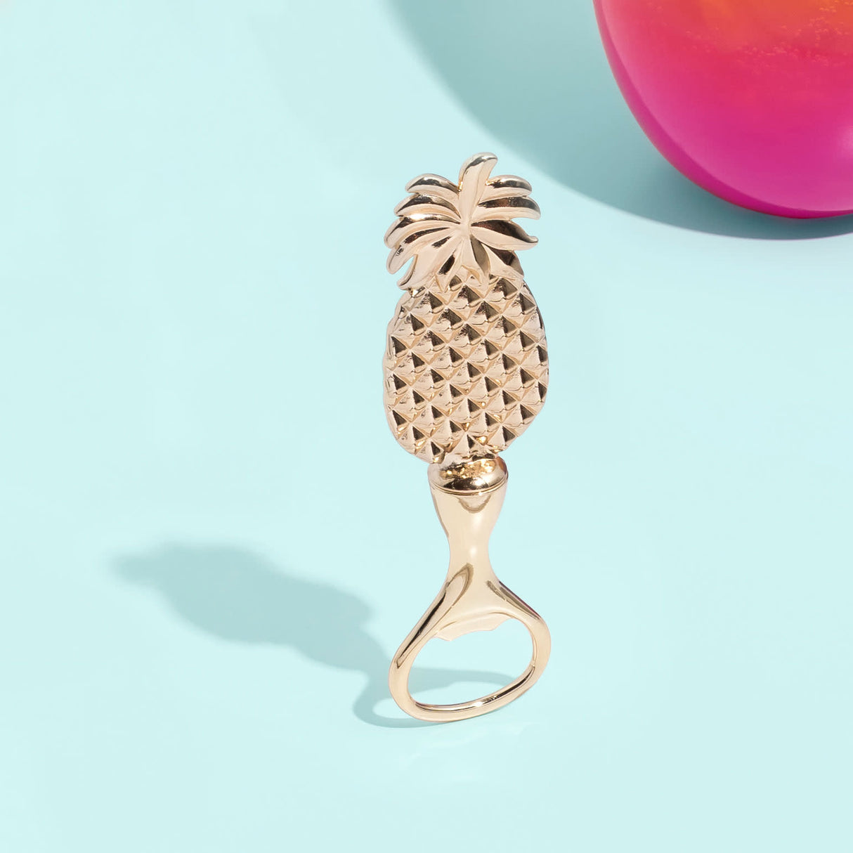 Aloha Pineapple Bottle Opener in Gold