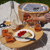 Central Park Willow Picnic Basket Set for Four