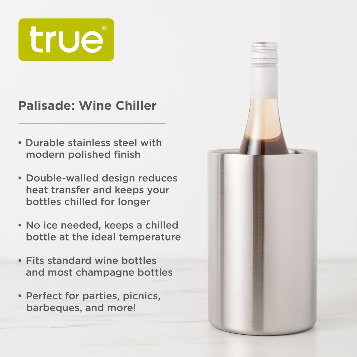 Palisade Double Walled Stainless Steel Bottle Chiller