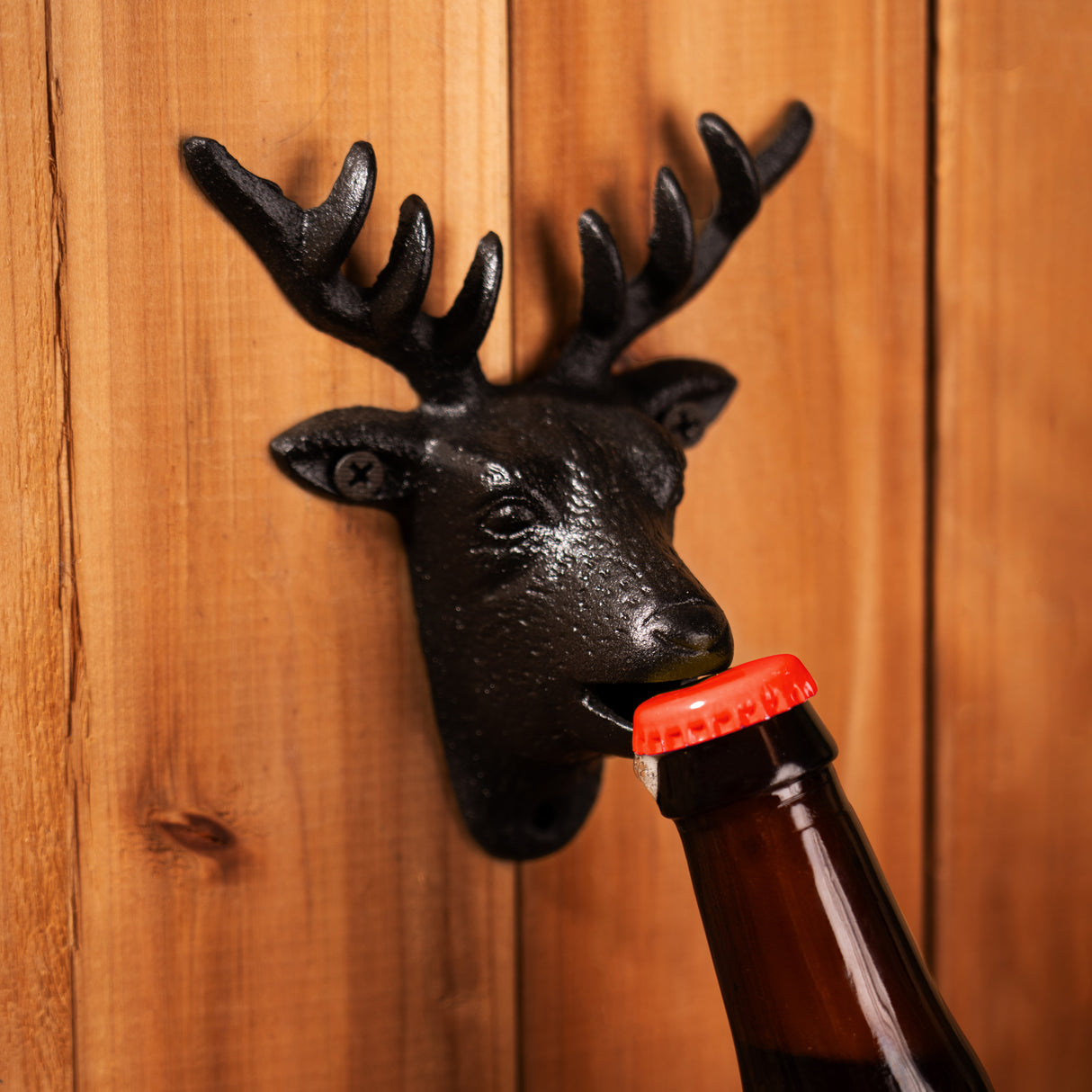 Wall Mounted Deer Bottle Opener