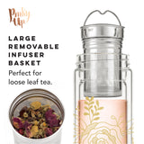 Blair Bouquet Glass Travel Infuser Mug