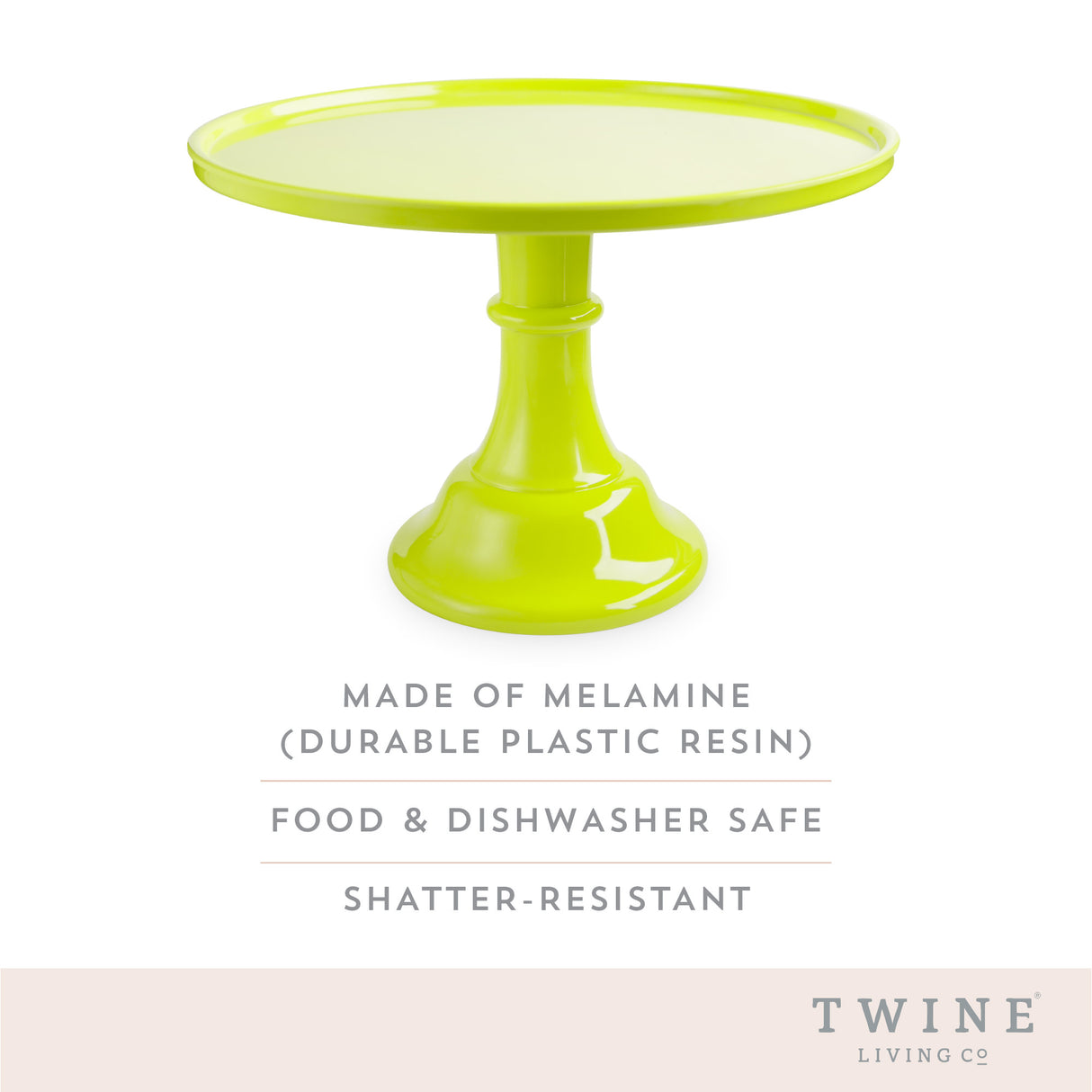 Melamine Cake Stand in Green