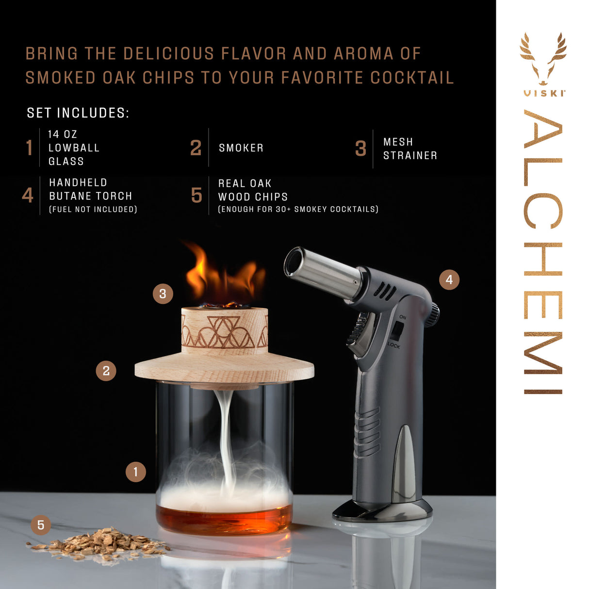 Alchemi Single Serve Smoked Cocktail Kit