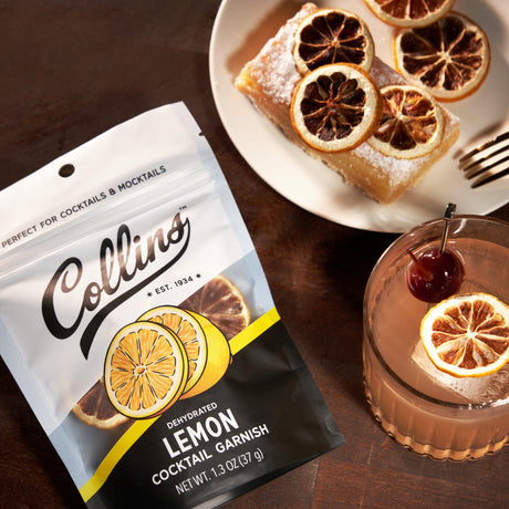 Dehydrated Lemon Cocktail Garnish, 1.3 oz