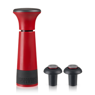 a red and black device