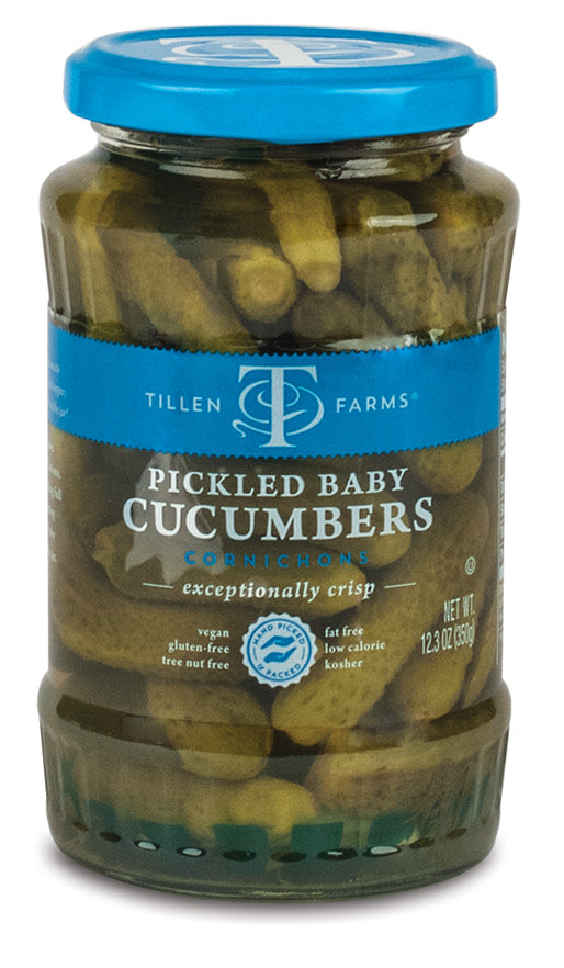 Tillen Farms Pickled Baby Cucumbers, 12.3 oz