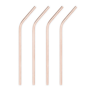 a group of straws with curved ends