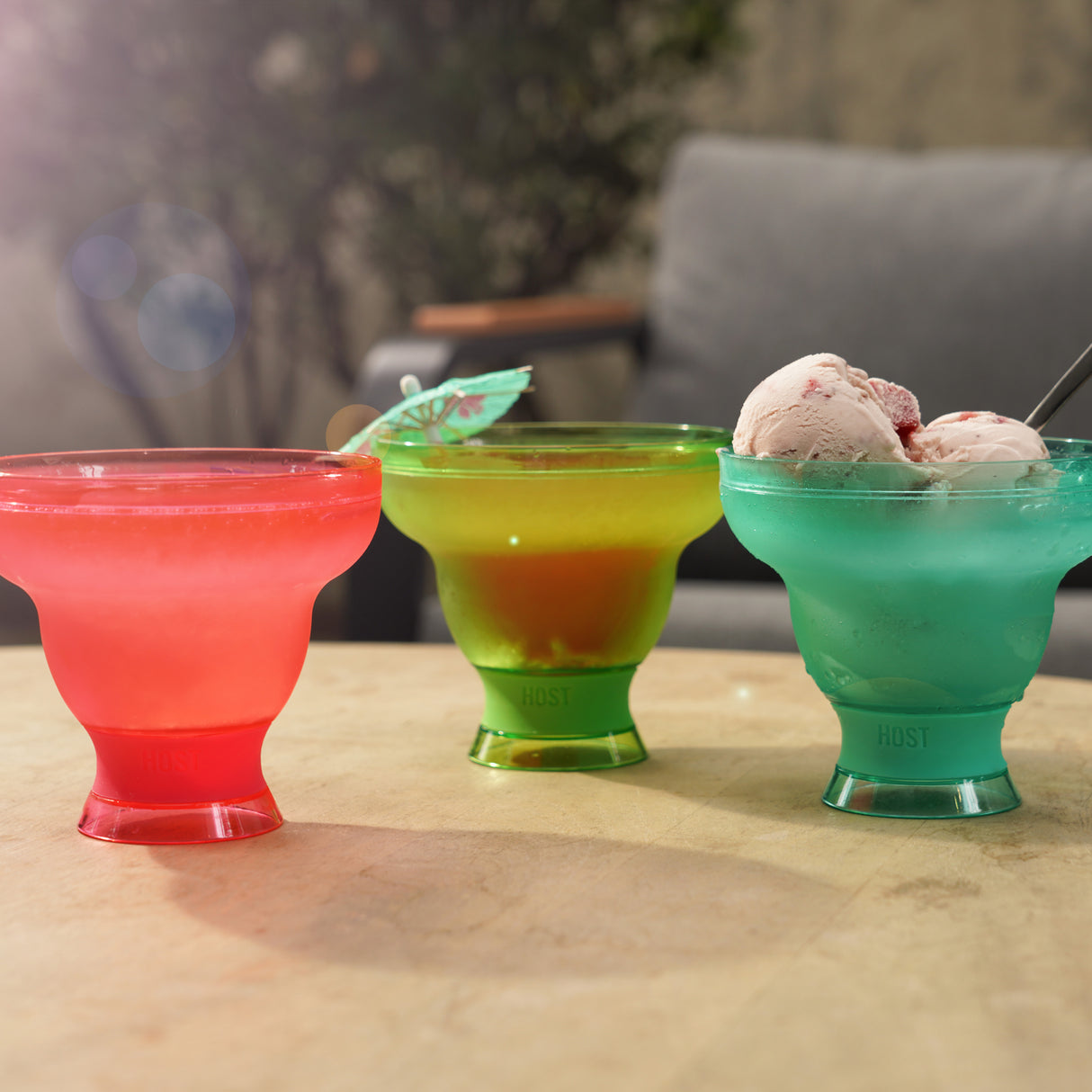 Margarita FREEZE Cooling Cup in Assorted Vivid Colors, CDU 6ct