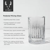 Pedestal Crystal Mixing Glass