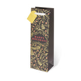 Holiday Floral Single Bottle Wine Bag