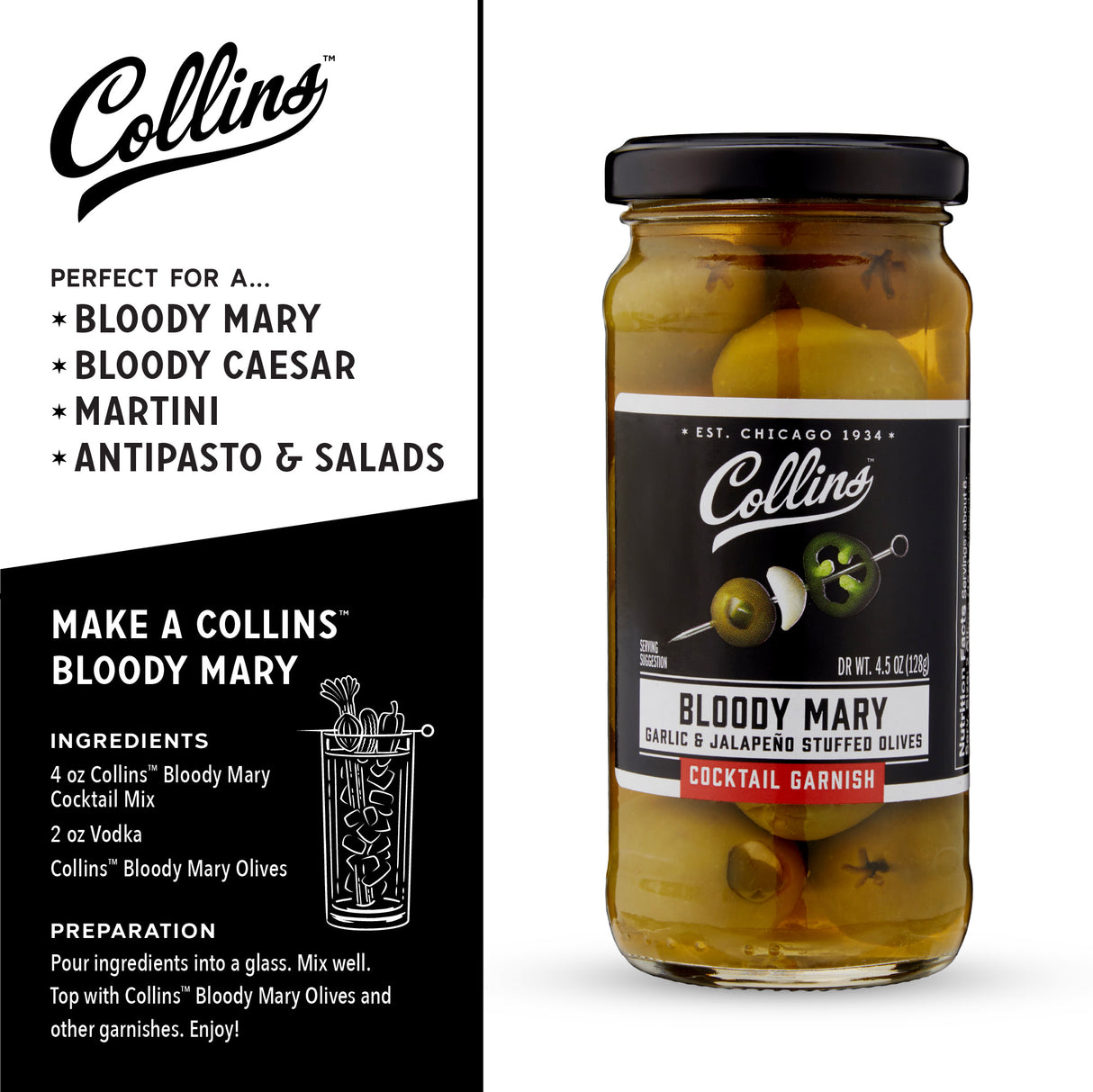 Bloody Mary Olives, 4.5 oz