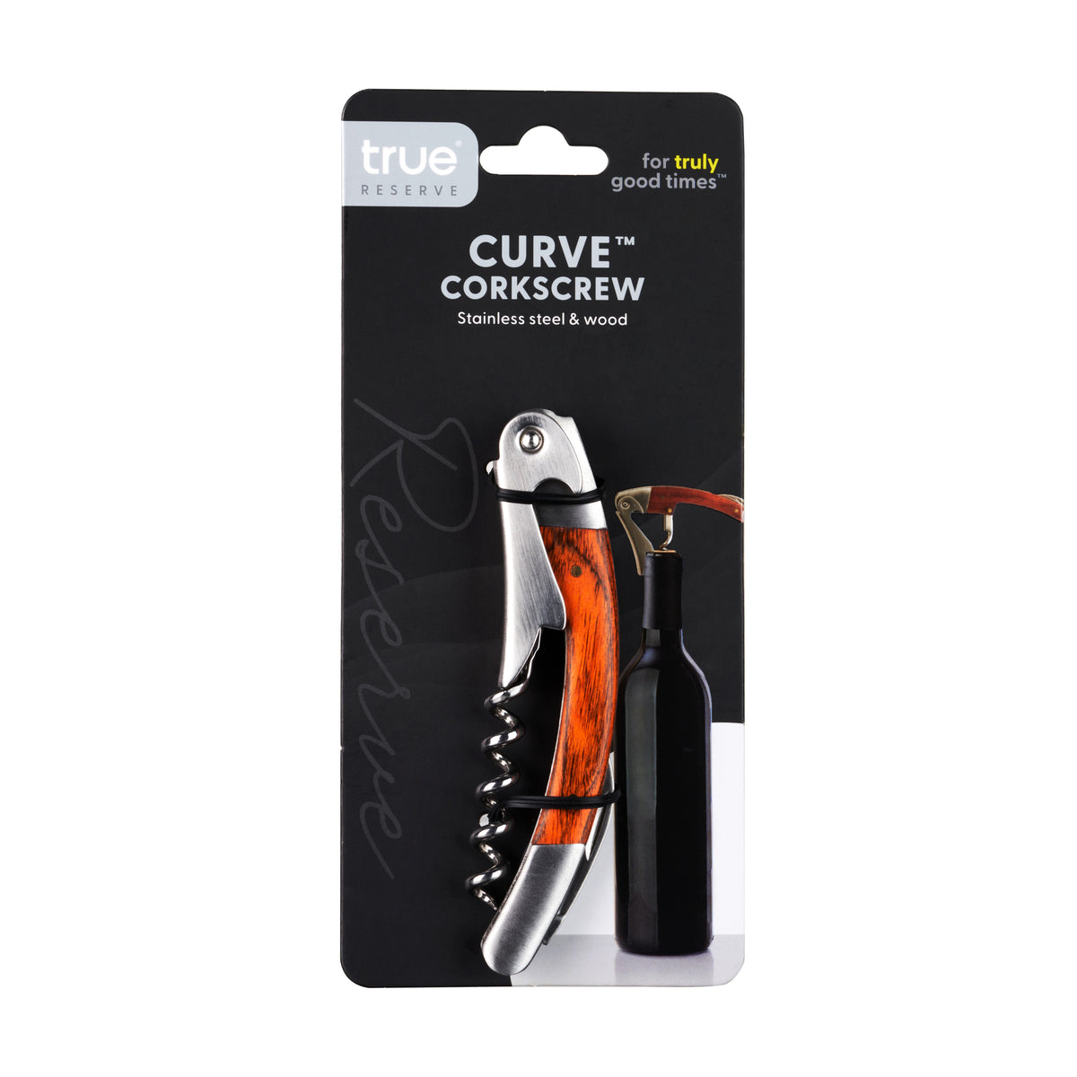 Curve Wood Waiter's Corkscrew