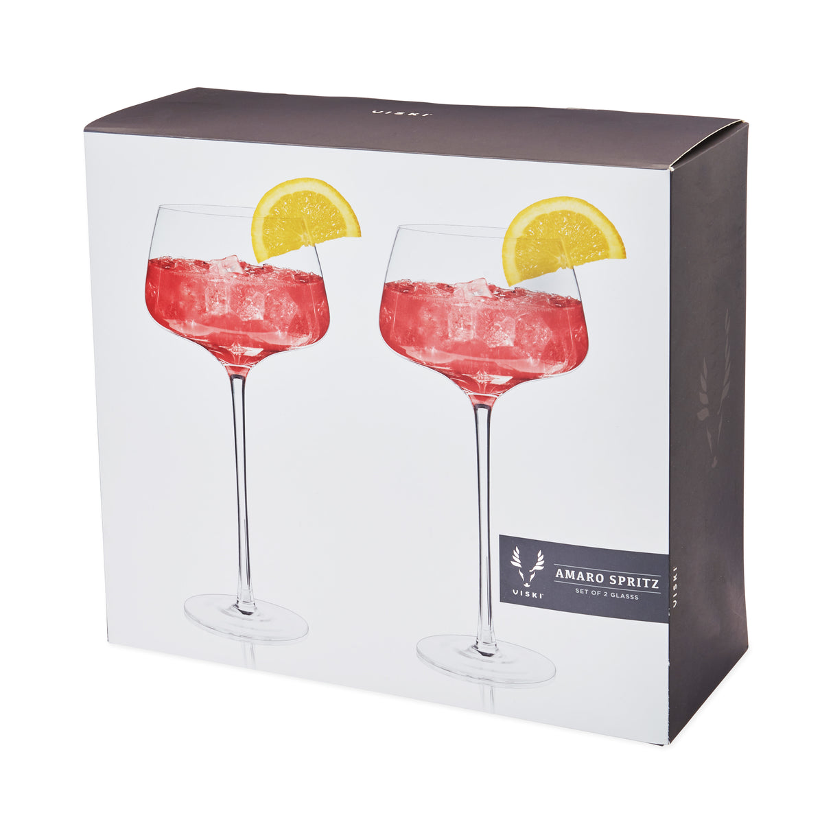 Raye Crystal Angled Amaro Spritz Glasses, Set of 2