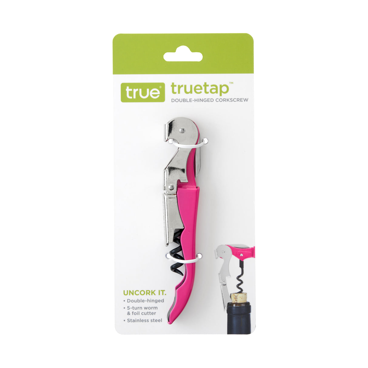 Truetap Waiter's Corkscrew in Pink