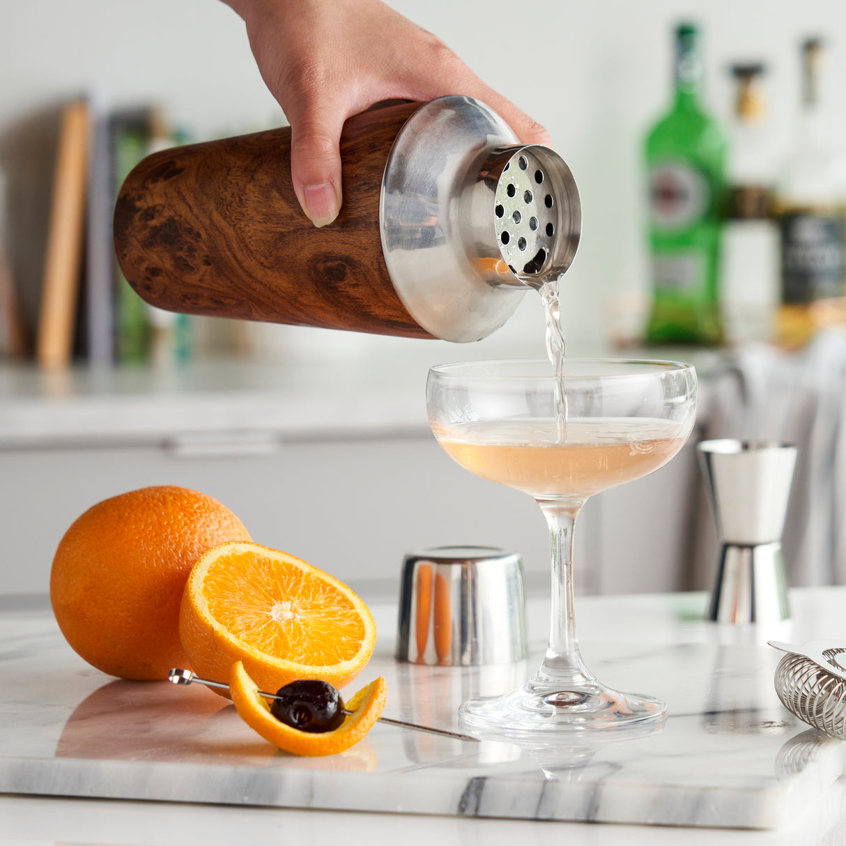 Wood Pattern 20 oz Cocktail Shaker