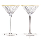 Meridian Crystal Martini Glasses, Set of 2