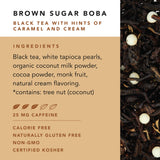 Brown Sugar Boba Tea, 12 Sachets