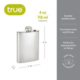 Trueflask 4 oz Stainless Steel Flask