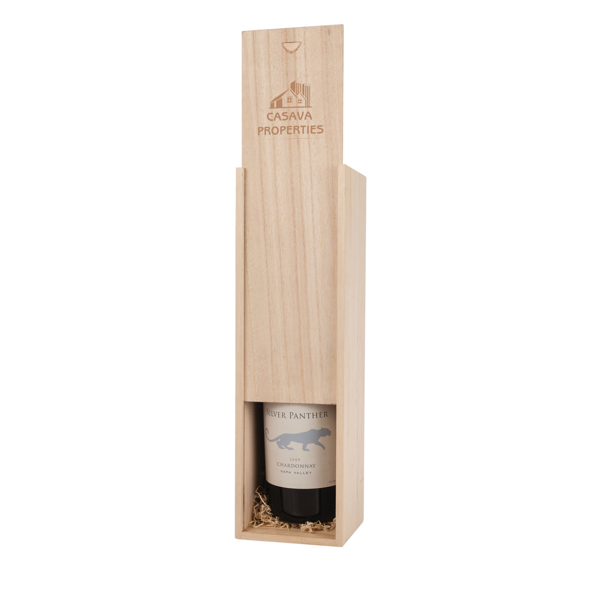 Single Bottle Paulownia Wood Wine Box