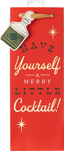 Merry Little Cocktail 1.5L Bottle Bag