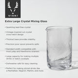 Viski Professional Crystal Extra Large Mixing Glass