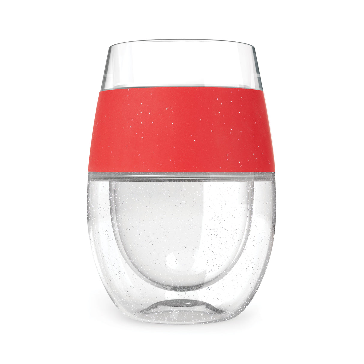 Wine FREEZE Cooling Cup in Red Glitter