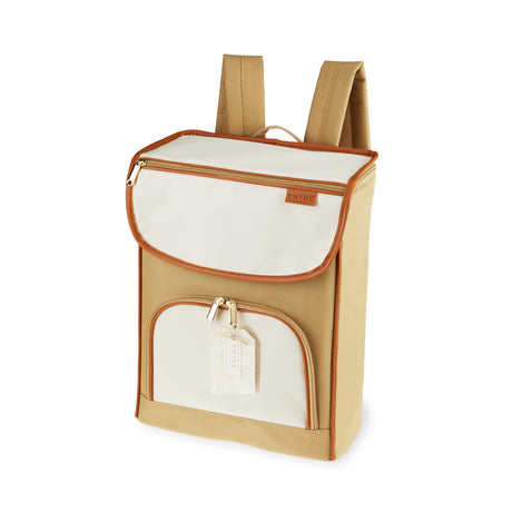 Insulated Cooler Backpack in Tan