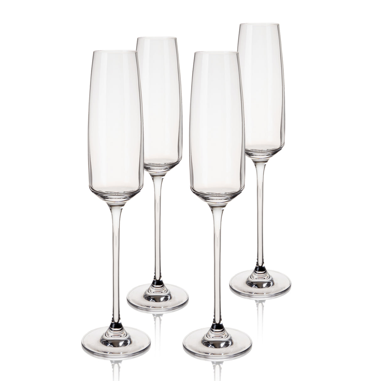 Reserve Julien Crystal Champagne Flutes, Set of 4