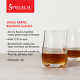 Single Barrel Bourbon Glass, Set of 4