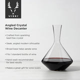 Raye Crystal Angled Wine Decanter