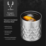 Paragon Stainless Steel Rocks Tumbler in Platinum