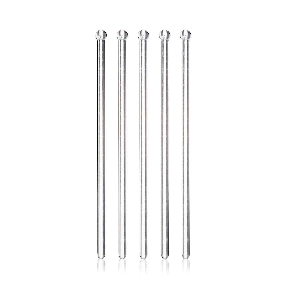 Cocktail Plastic Stir Sticks in Clear, Set of 25