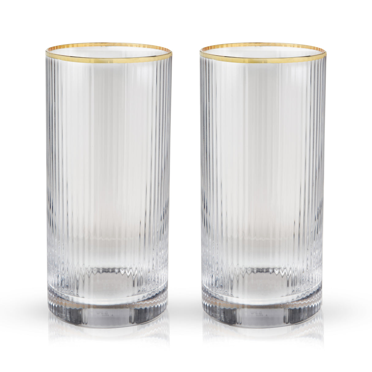 Meridian Crystal Highball Glasses, Set of 2