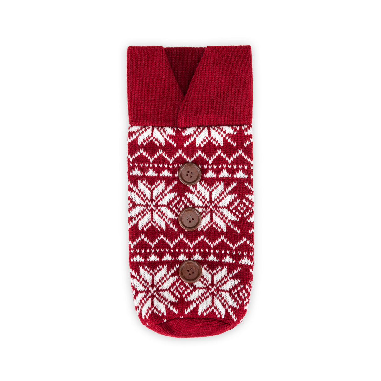 Wool Holiday Wine Bottle Sweater