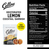 Dehydrated Lemon Cocktail Garnish, 1.3 oz